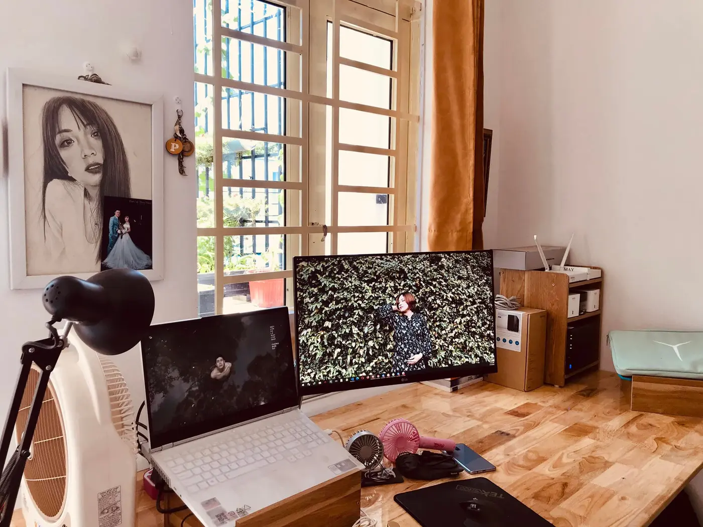 Leo's home workspace